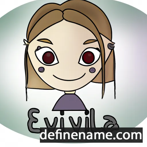 cartoon of the name Evelína