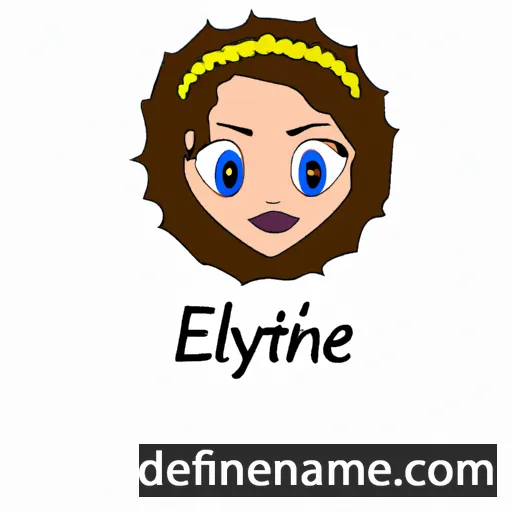 cartoon of the name Étyinne