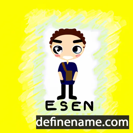 cartoon of the name Èsen