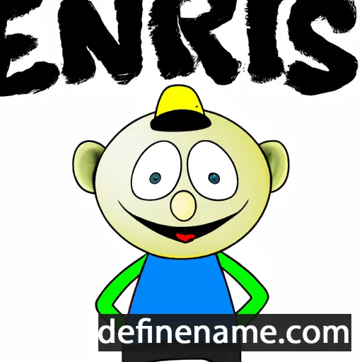 cartoon of the name Erneis