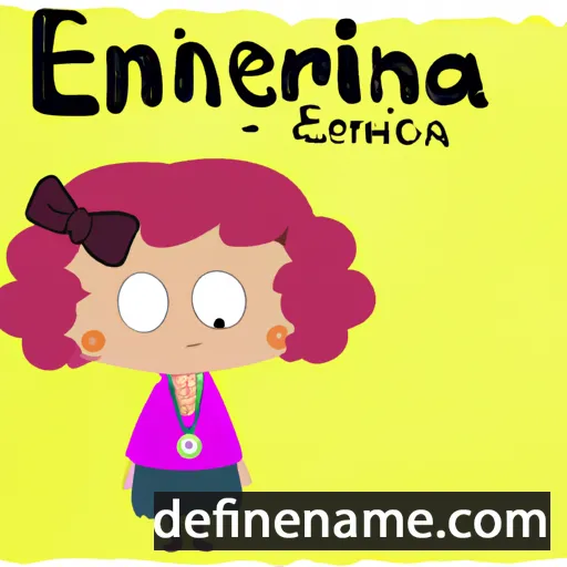 cartoon of the name Ernestína