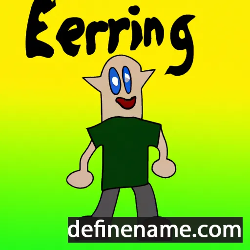 cartoon of the name Erning