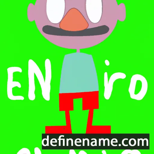 cartoon of the name Ernóc