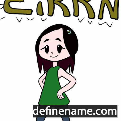 cartoon of the name Errin