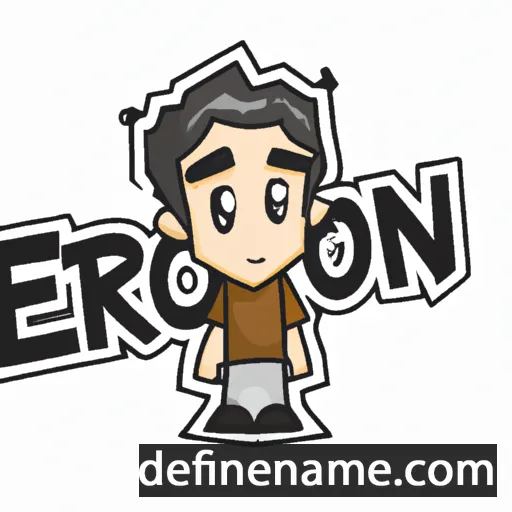 cartoon of the name Erron