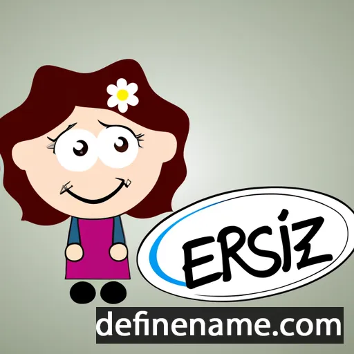 cartoon of the name Erşi