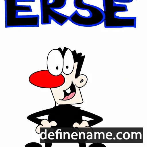 cartoon of the name Erse