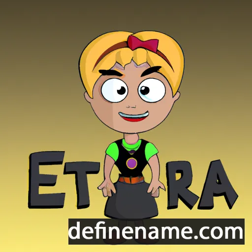 cartoon of the name Ertta