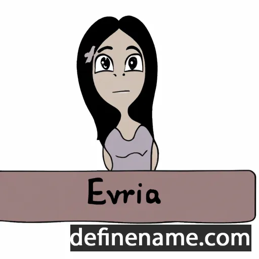 cartoon of the name Ervina