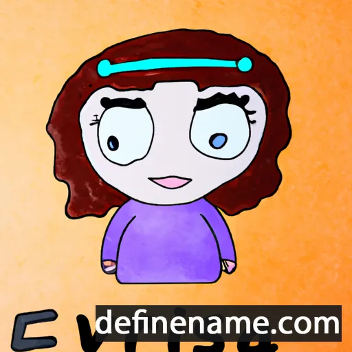 cartoon of the name Ervisa