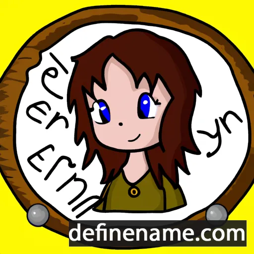 cartoon of the name Erynn