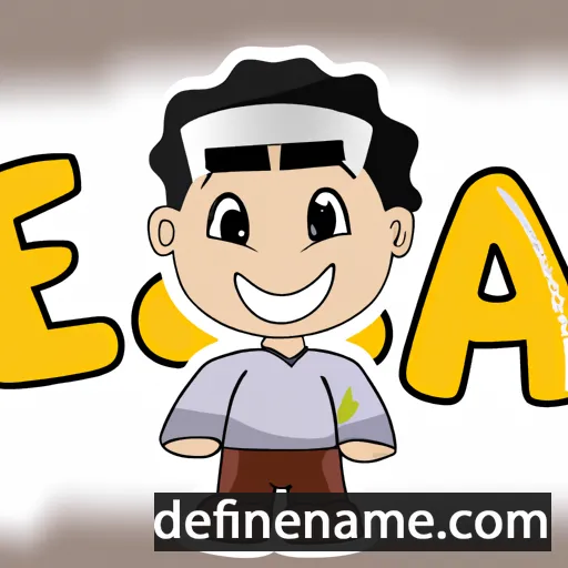 cartoon of the name Esaia