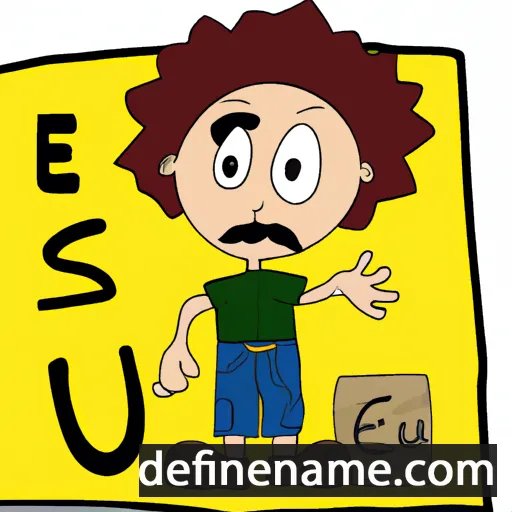 cartoon of the name Esaù