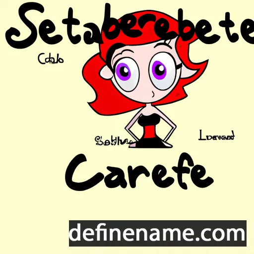 cartoon of the name Escarlette