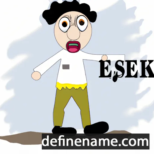 cartoon of the name Esek