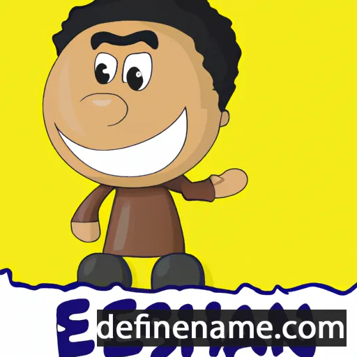 cartoon of the name Eshan