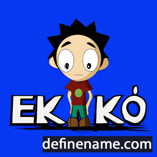 cartoon of the name Esiko