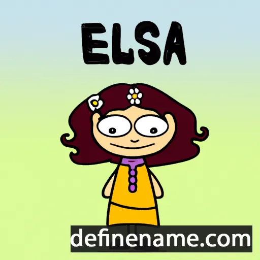 cartoon of the name Esla