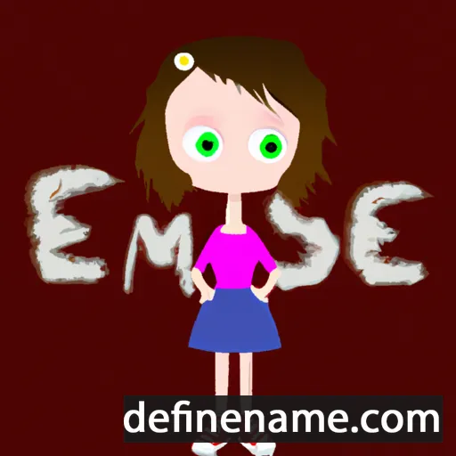 cartoon of the name Esmie