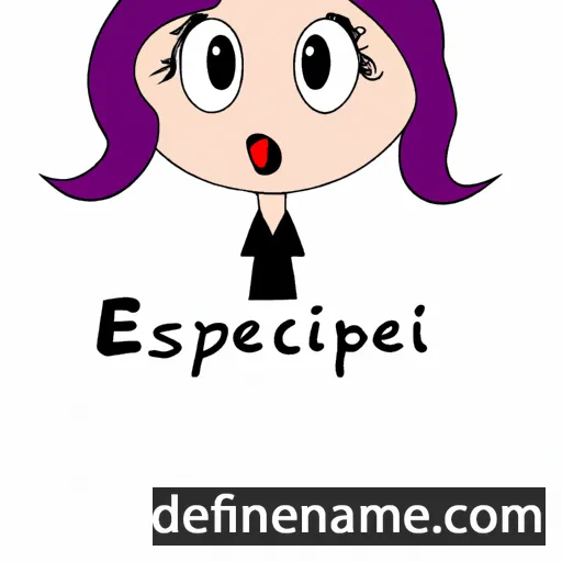 cartoon of the name Espérance