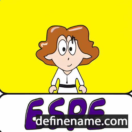 cartoon of the name Espe