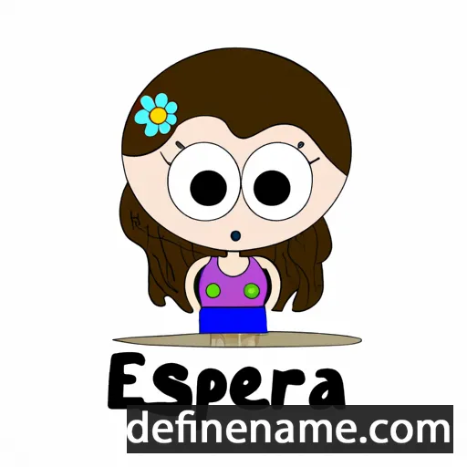 cartoon of the name Espera