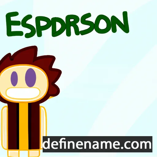 cartoon of the name Esperidion