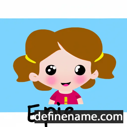 cartoon of the name Espie