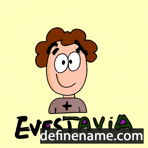 cartoon of the name Estèva