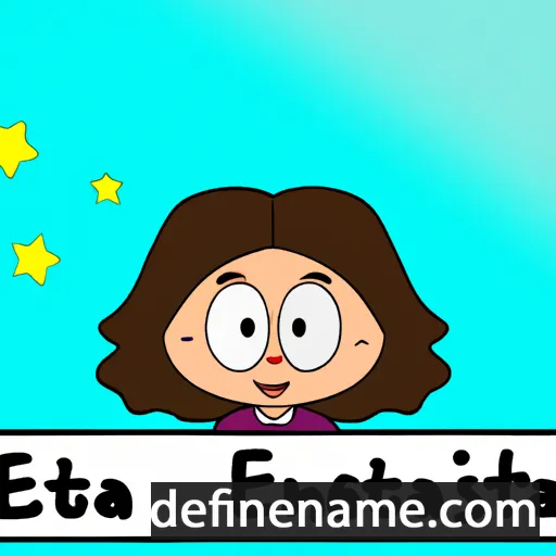 cartoon of the name Estefania