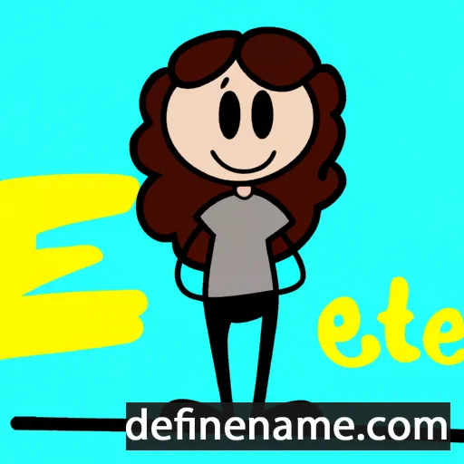 cartoon of the name Esteli