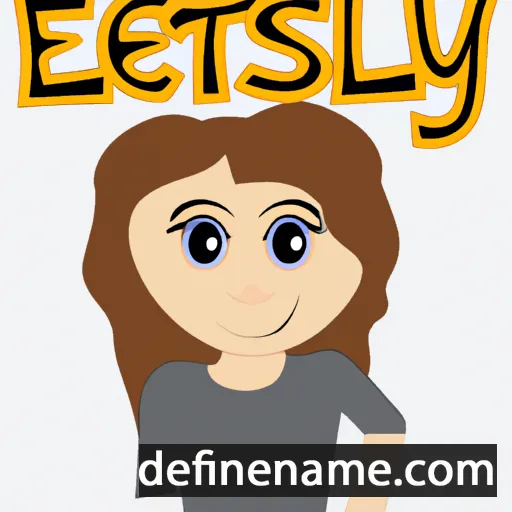 cartoon of the name Estely