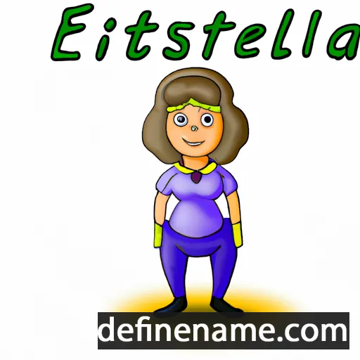 cartoon of the name Esterlita