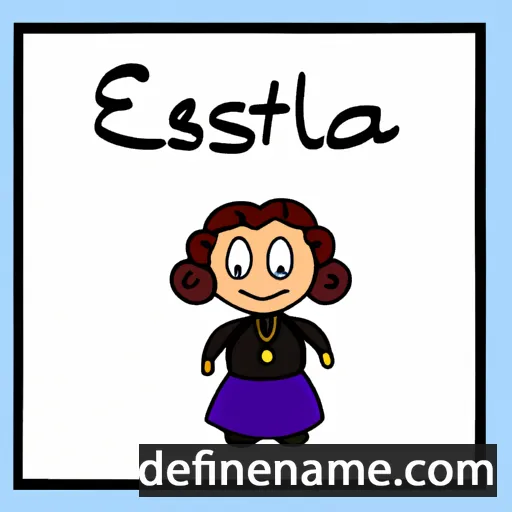 Esthela cartoon