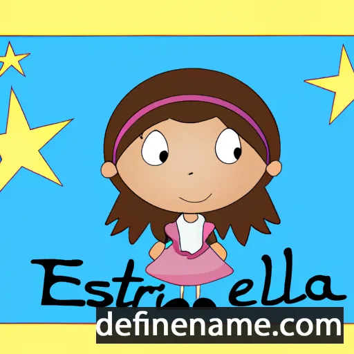 cartoon of the name Estreilla