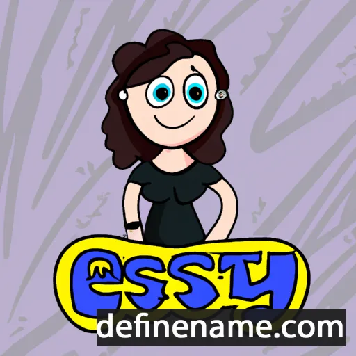 cartoon of the name Esty