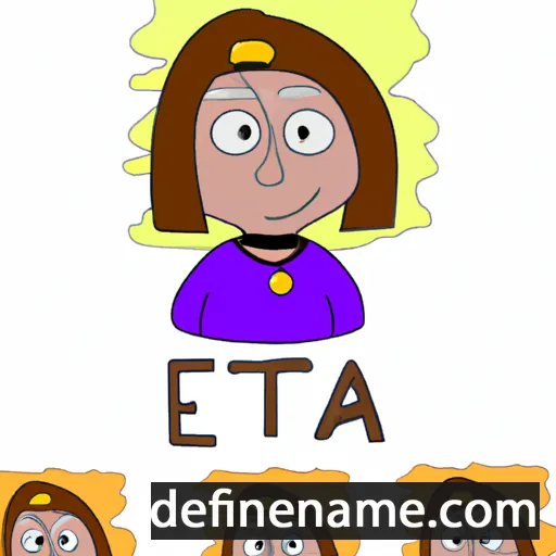 cartoon of the name Eta