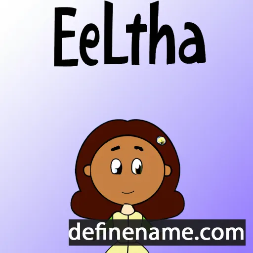 cartoon of the name Ethela