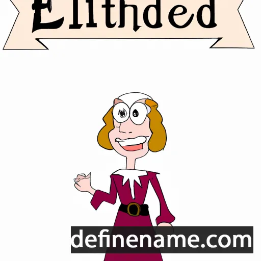 cartoon of the name Etheldrède