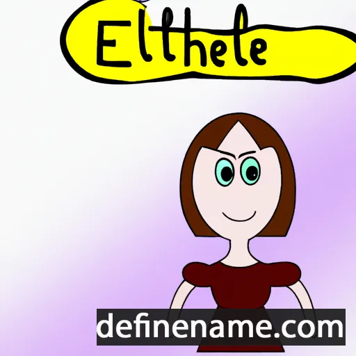 cartoon of the name Ethelee