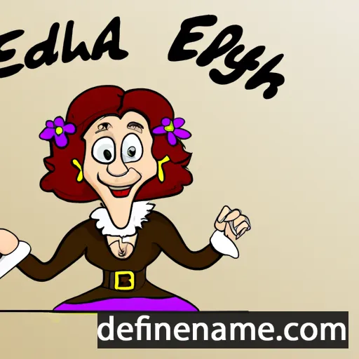 Ethelfleda cartoon