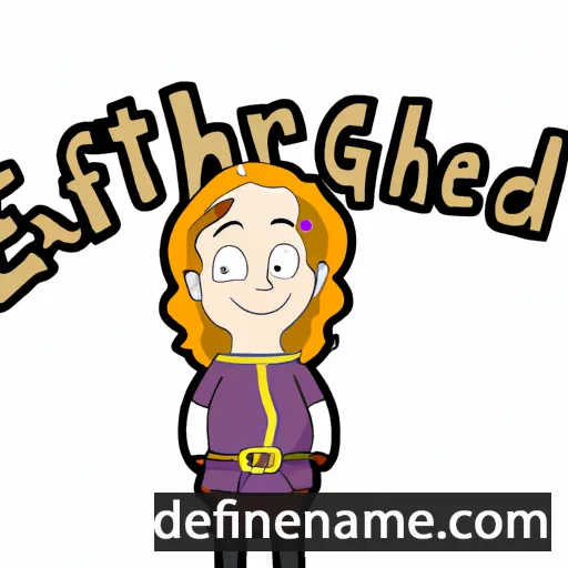 cartoon of the name Ethelgard