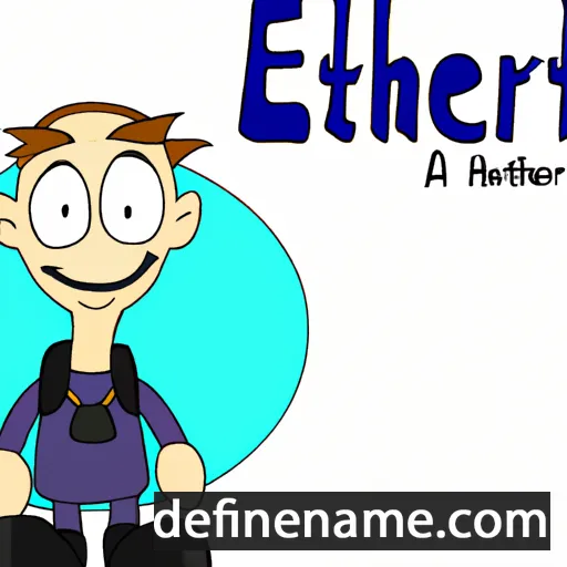 cartoon of the name Ether