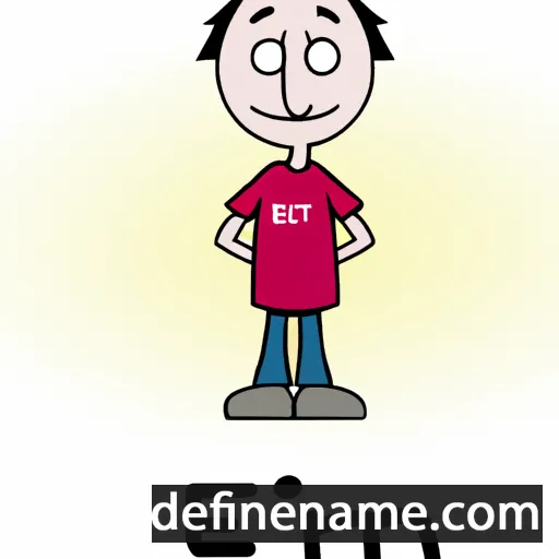 cartoon of the name Etim