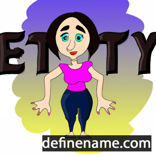 cartoon of the name Etty