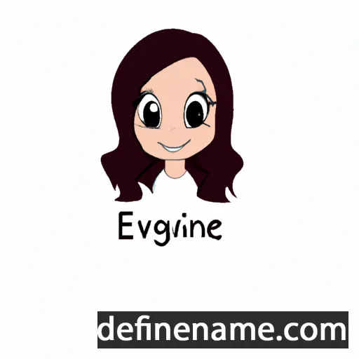 cartoon of the name Évangélie