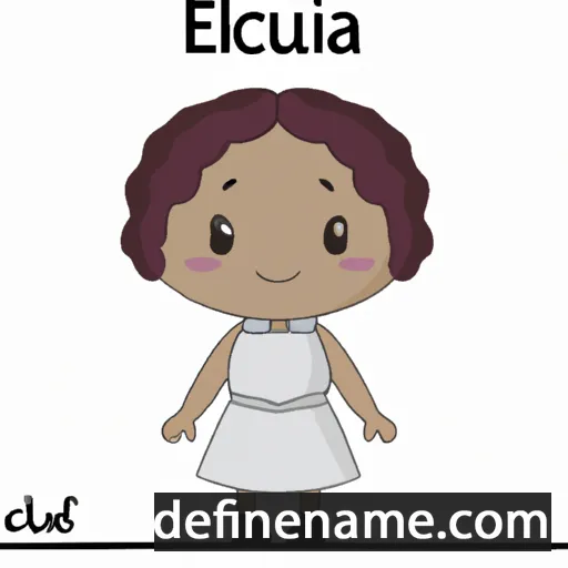 cartoon of the name Eucleia