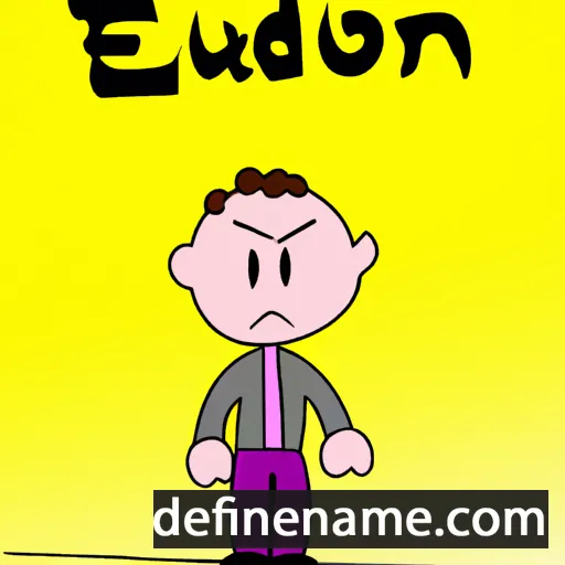 cartoon of the name Eudon