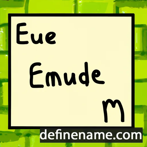 cartoon of the name Eudonie