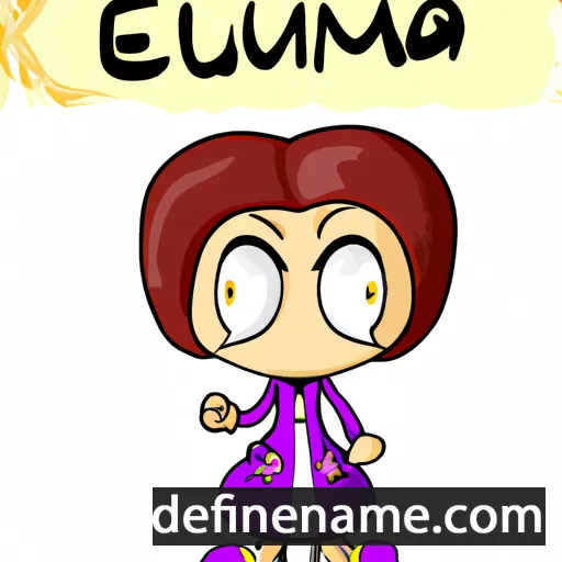 cartoon of the name Eufamia